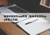 郑州手机软件app开发（郑州手机软件app开发工作室）