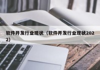 软件开发行业现状（软件开发行业现状2022）