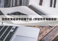 软件开发培训学校哪个好（学软件开发哪家好）