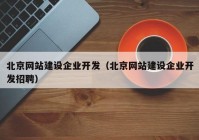 北京网站建设企业开发（北京网站建设企业开发招聘）